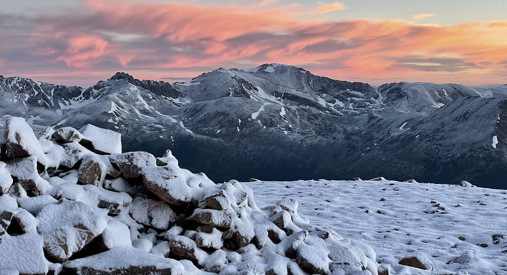 Sunrise over Loveland Pass